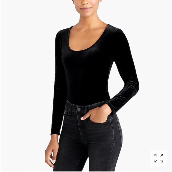 j crew black bodysuit